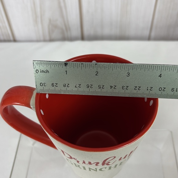 Drink Up Grinches Coffee Mug & Merry Christmas Ya'll Hand Towels Holiday Set 3Pc - Picture 10 of 10